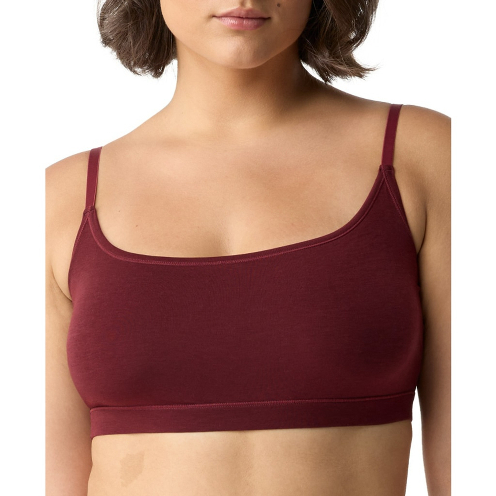 Gap Size Large Reversible Solid & Lace Bralette in Burgundy Red NWT